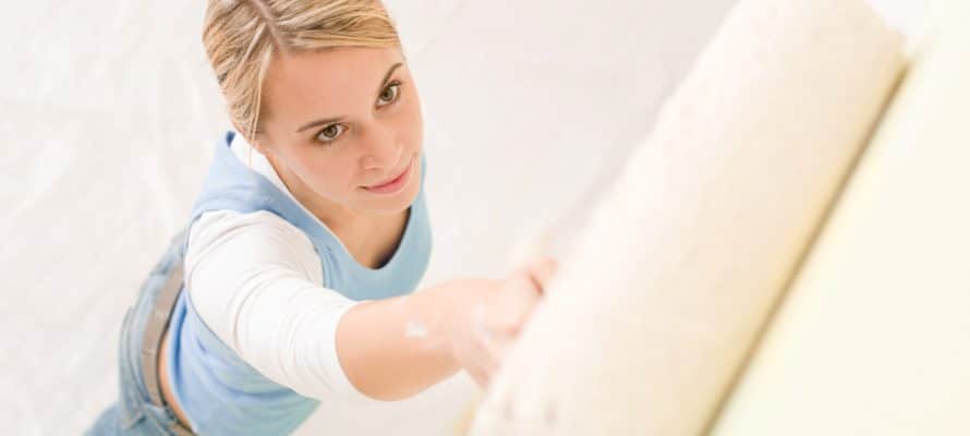 How your home can help you beat winter blues, woman painting for Perry Homes Utah.
